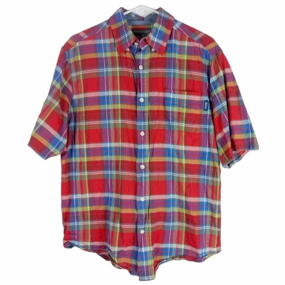 Woolrich Other - Woolrich Timberline Madras Plaid Shirt Mens Medium